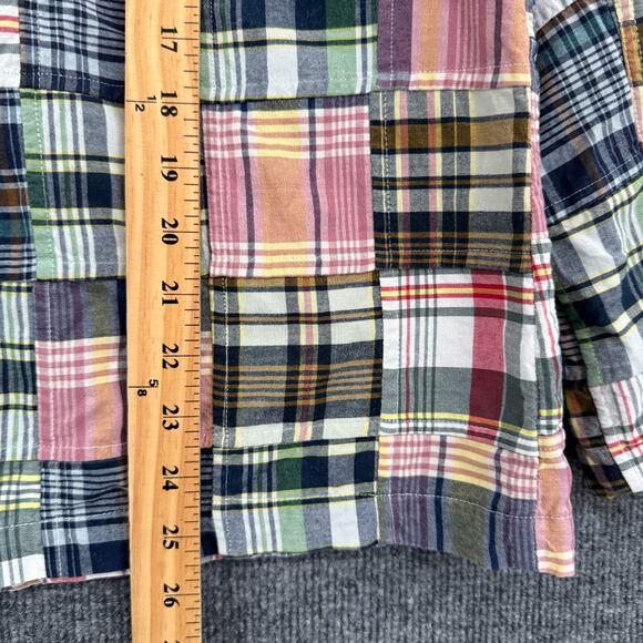 Vintage Orvis Womens Patchwork Blazer Jacket Size 10 Plaid 2-Button Cotton - Picture 9 of 10